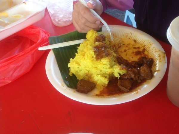 Pulut Kuning and kari kambing for Afriena. Dia kan puteri pulut. Suka sangat lah dia ngan pulut